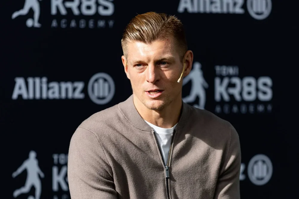 Kroos en una presentación.